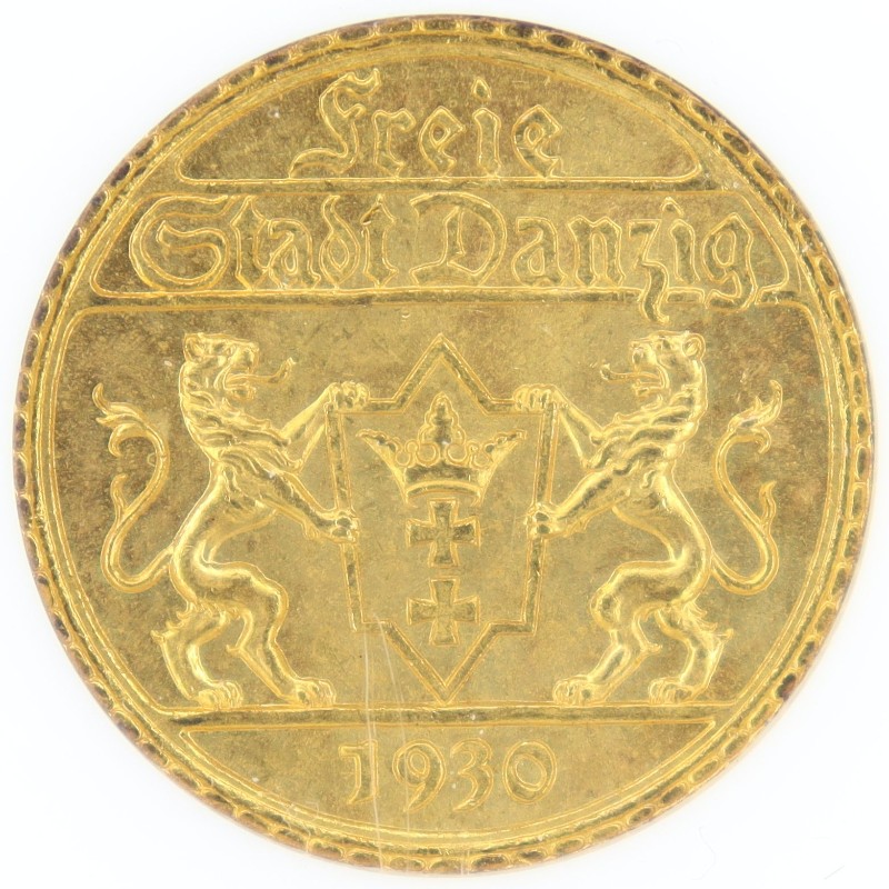 1930年 ポーランド ダンツィヒ 25グルデン金貨 – PRIME MINT