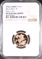 2023年 イギリス チャールズ3世 戴冠記念 1ソブリン金貨 – PRIME MINT