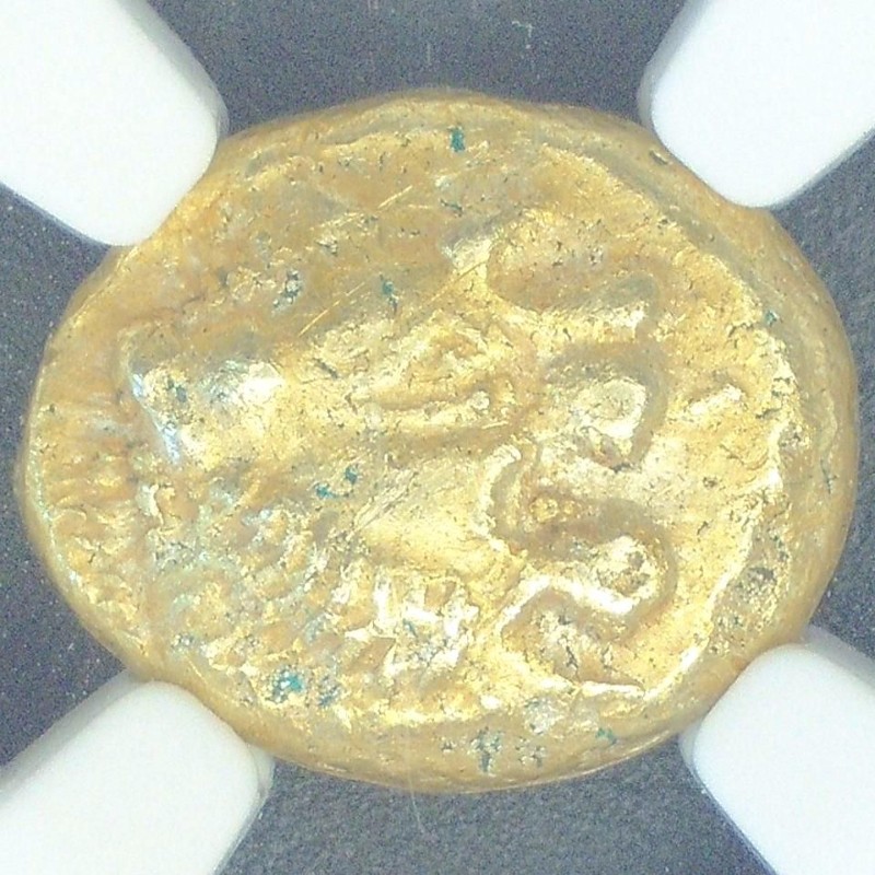 紀元前610～546年 リディア王国 エレクトラム（天然金銀合金）製 1/3